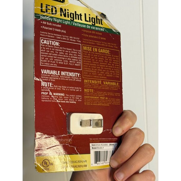 VTG Stanley LED Night Light Angel Christmas Holiday Indoor Decor NIP Sealed - Picture 6 of 6